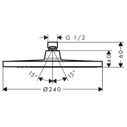 Верхний душ Hansgrohe Crometta S 26723000