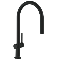 Змішувач Hansgrohe Talis M54 для кухонного миття з висувним душем Sbox Matt Black 72803670