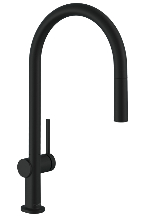 Змішувач Hansgrohe Talis M54 для кухонного миття з висувним душем Sbox Matt Black 72803670