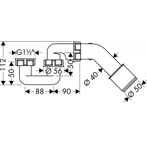 Сифон для ванни Hansgrohe 56373000