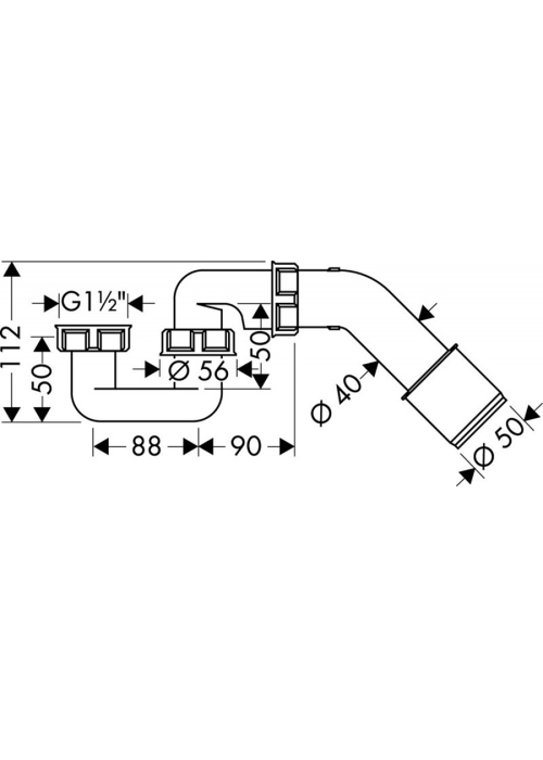 Сифон для ванни Hansgrohe 56373000