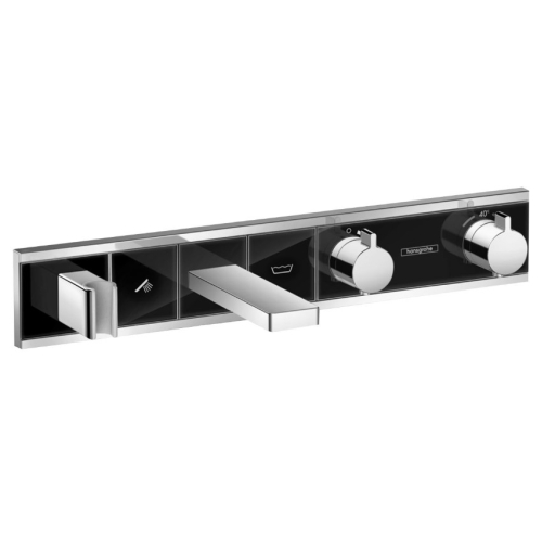 Термостат для ванни Hansgrohe RainSelect із 2 споживачами Chrome/Black 15359600