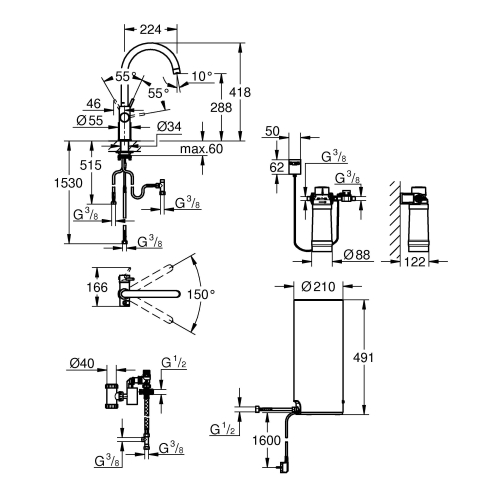 Змішувач для кухні Grohe Red Duo L-size 30079001