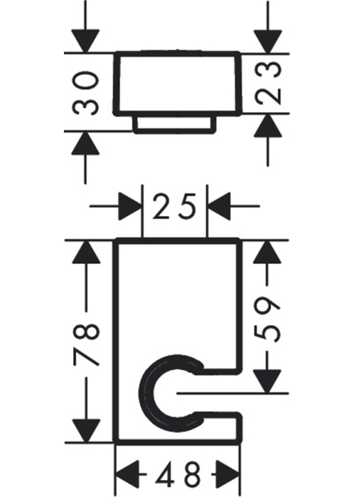 Держатель для душа Hansgrohe Porter E 28387000