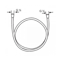 Шланг для душа Hansgrohe Sensoflex 1,6 м 28136000