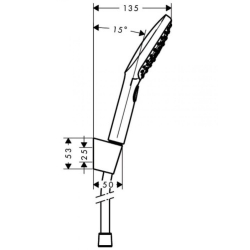 Душовий набір Hansgrohe Raindance Select E, 26720000