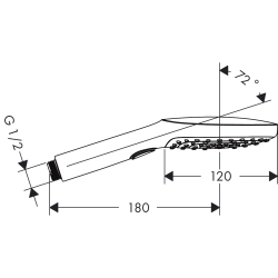 Ручной душ Hansgrohe Raindance Select 120 Air 3jet 26520000