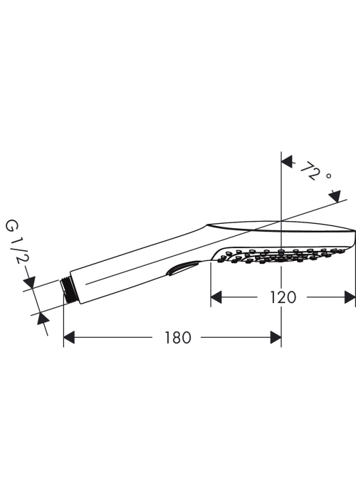 Ручной душ Hansgrohe Raindance Select 120 Air 3jet 26520000