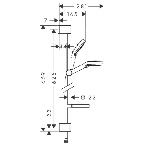 Душовий набір Hansgrohe Crometta Vario 26553400