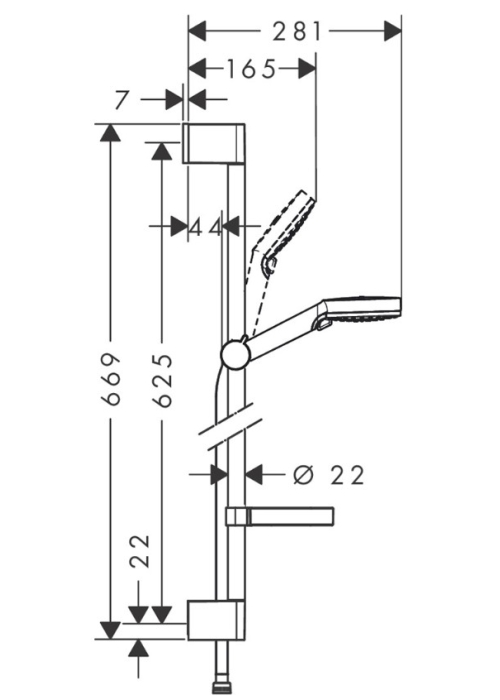 Душовий набір Hansgrohe Crometta Vario 26553400