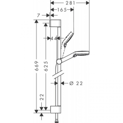 Душовий набір Hansgrohe Crometta Vario 26532400