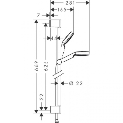 Душовий набір Hansgrohe Crometta 1jet 26533400