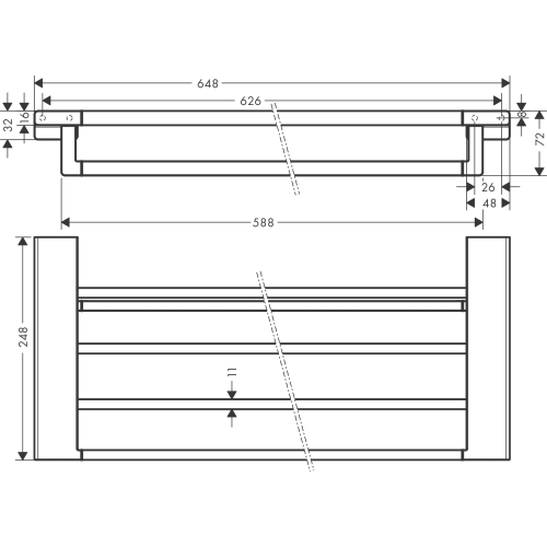 Полиця Hansgrohe AddStoris 41751990