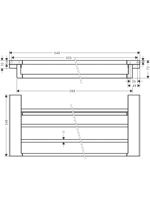 Полиця Hansgrohe AddStoris 41751990