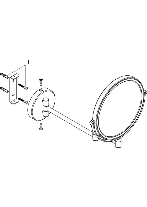 Косметическое зеркало Hansgrohe Logis Universal 73561000