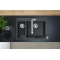 Кухонна мийка Hansgrohe S510-F635 770х510 на дві чаші 180/450 Graphiteblack 43315170