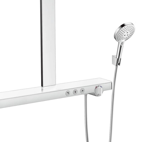 Душова система Hansgrohe Rainmaker Select Showerpipe 460 2jet з термостатом, білий/хром 27109400