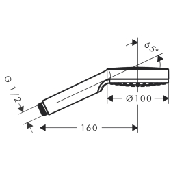 Ручной душ Hansgrohe Crometta 26331400