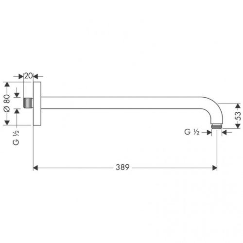 Душовий кронштейн Hansgrohe Croma 27413000