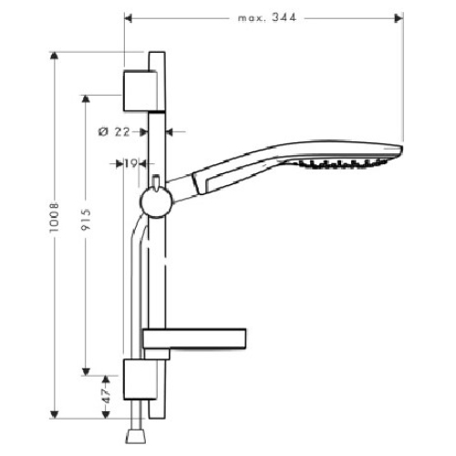 Душовий набір Hansgrohe Raindance Select S 150, 27803000