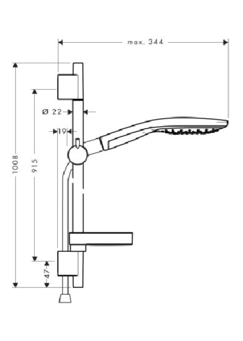 Душевой набор Hansgrohe Raindance Select S 150, 27803000