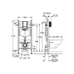 Інсталяційна система Grohe Rapid SL 388400WG