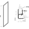 Неподвижная стенка для душа Ravak Supernova APSS-90 198 Сатин TRANSPARENT 94070UR2Z1