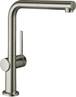 Смеситель Hansgrohe Talis M54 для кухонной мойки с выдвижным душем Stainless Steel 72809800