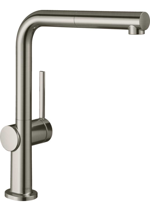 Смеситель Hansgrohe Talis M54 для кухонной мойки с выдвижным душем Stainless Steel 72809800