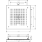 Тропічний душ Hansgrohe Raindance Е 400x400 1 jet хром 26253000