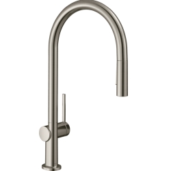 Змішувач Hansgrohe Talis M54 для кухонного миття з висувним душем Stainless Steel 72801800