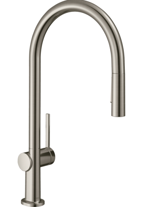 Змішувач Hansgrohe Talis M54 для кухонного миття з висувним душем Stainless Steel 72801800