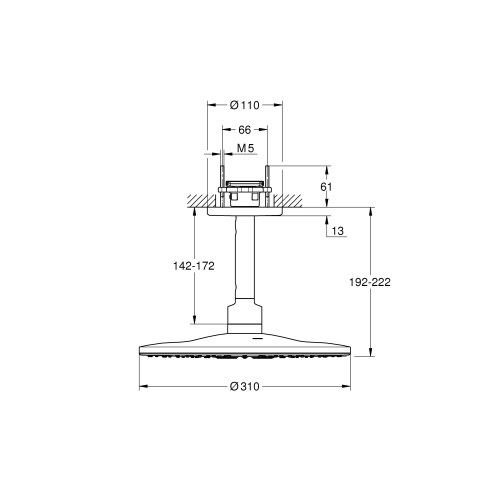 Верхній душ Grohe Rainshower 310 SmartActive 26477000