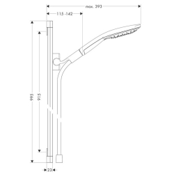 Душовий гарнітур Hansgrohe Raindance Select S 150, 26626000