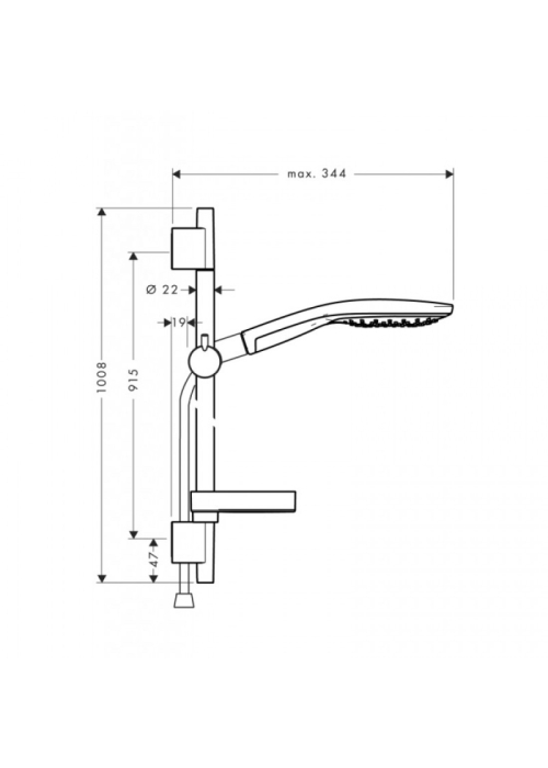 Душевой набор Hansgrohe Raindance Select S 150, 27803400