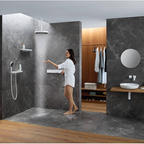 Термостат Hansgrohe RainSelect скрытого монтажа на 3 потребителя Matt White 15381700