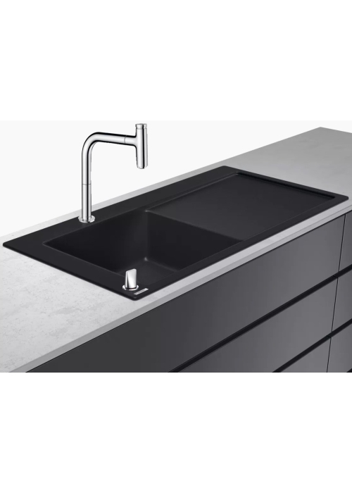 Кухонный комплект мойка со смесителем Hansgrohe C51-F450-12, хром 43228000