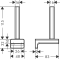 Тримач для запасних рулонів Hansgrohe AddStoris 41756340 чорний матовий хром