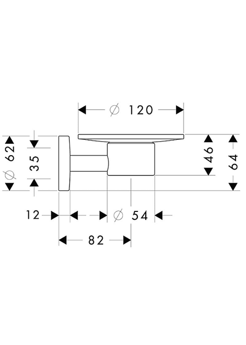 Мыльница Hansgrohe Logis 40515000