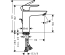 Смеситель для раковины Hansgrohe Talis E 110 CoolStart с донным клапаном pop-up 71713000