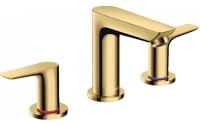 Змішувач для раковини на 3 отвори Hansgrohe Talis E Polished Gold Optic 71733990