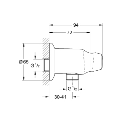 Підключення для душового шланга Grohe Movario 28406000