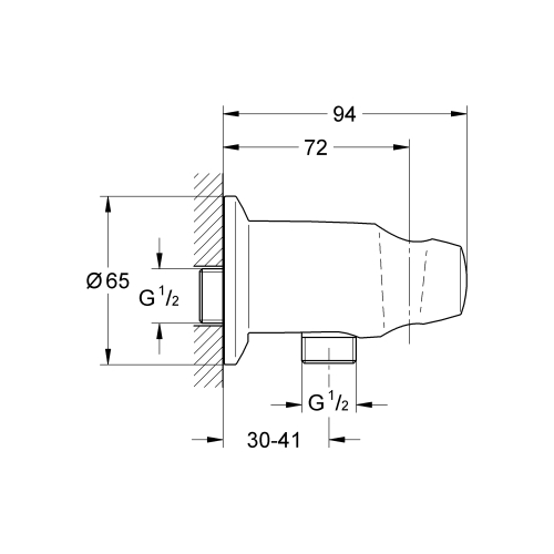 Підключення для душового шланга Grohe Movario 28406000