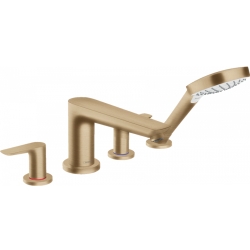 Смеситель для ванны Hansgrohe Talis E на 4 отверстия Brushed Bronze 71748140