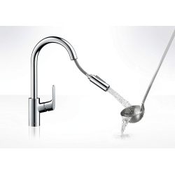 Кухонный смеситель Hansgrohe Focus с выдвижным душем Sbox 73880000