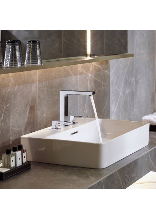 Змішувач для раковини на 3 отвори Hansgrohe Metropol Matt White 32515700