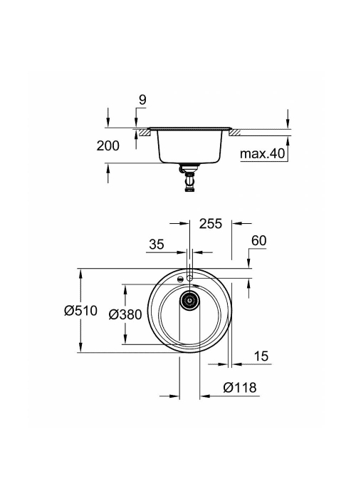 Кухонна мийка Grohe K200 31656AP0