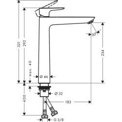 Смеситель для раковины Hansgrohe Talis E 240 Matt White 71717700