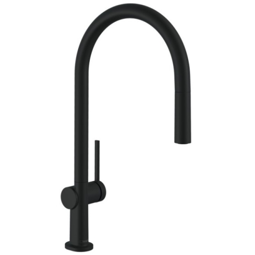 Смеситель Hansgrohe Talis M54 для кухонной мойки с выдвижным душем Matt Black 72802670