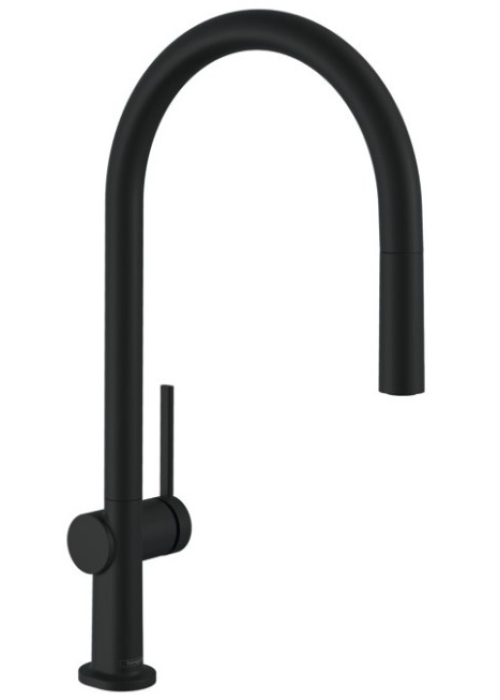 Змішувач Hansgrohe Talis M54 для кухонного миття з висувним душем Matt Black 72802670